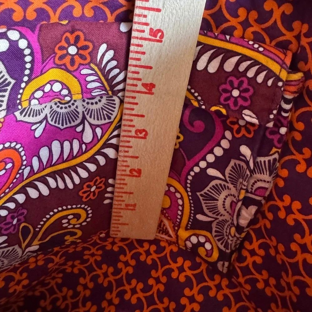 Vera Bradley Laptop Sleeve‎ 15 Inch Safari Sunset Purple Paisley Quilted Padded